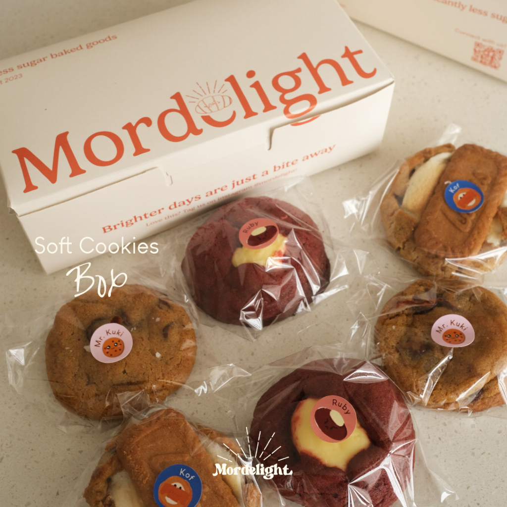

Less Sugar SOFT COOKIES Box | Original Lotus Red Velvet Cookies | Mordelight