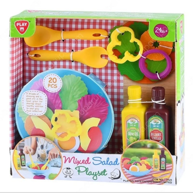 Mainan Masak-Masakan Pretend Play Mixed Salad Playset Playgo