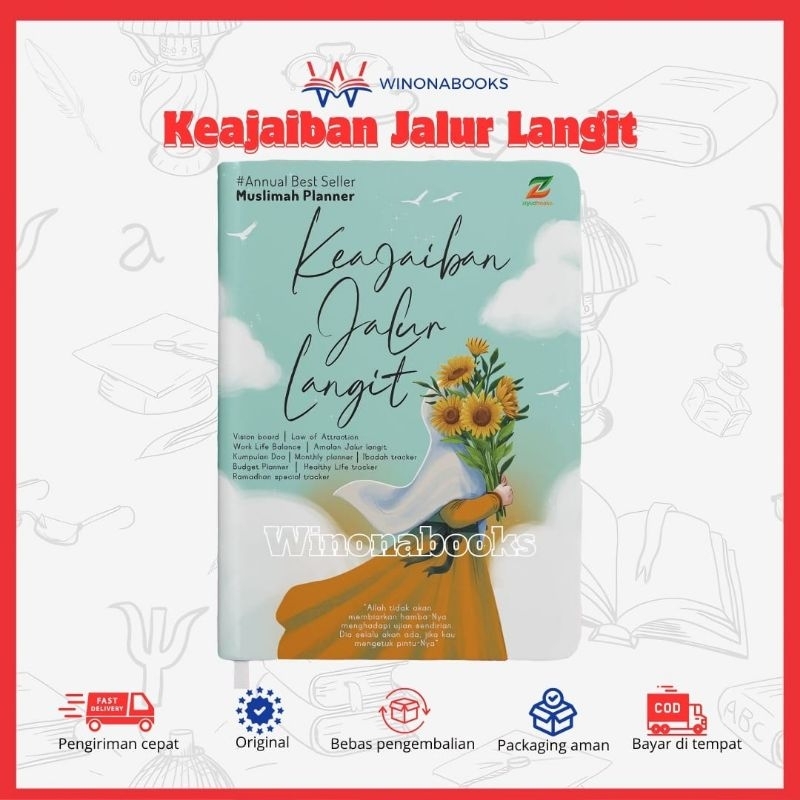Jurnal Muslimah Planner : Keajaiban Jalur Langit best seller free 1 al matsurat cantik buku motivasi