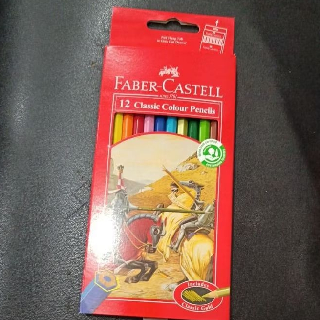 

Classic Colour Pencils 12warna Panjang Faber Castell