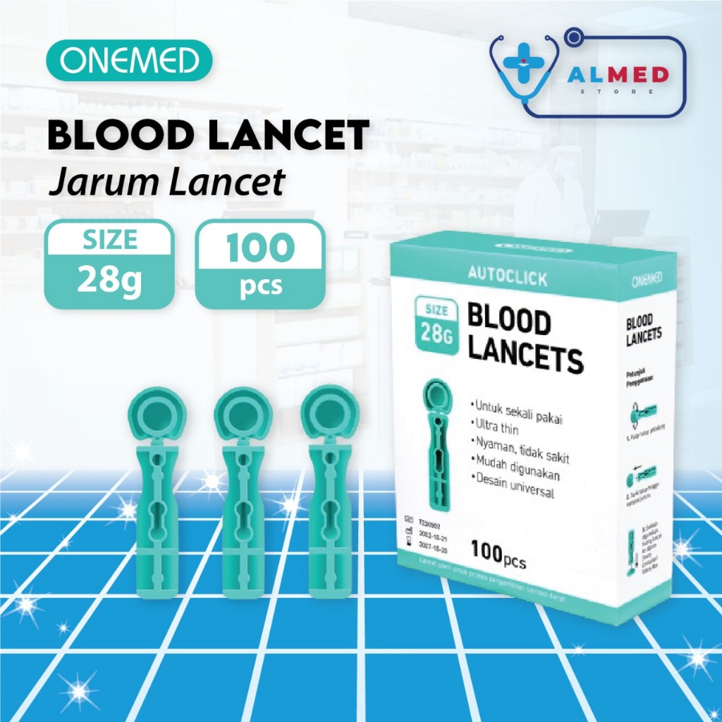 Blood Lancet Merk Onemed / Jarum Lancet Onemed