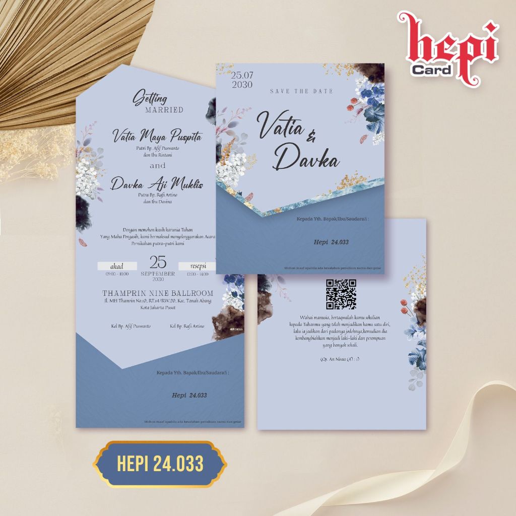 Blangko undangan pernikahan Kertas Undangan Pernikahan Terbaru Hepi 24.033 Sudah Free File Setting