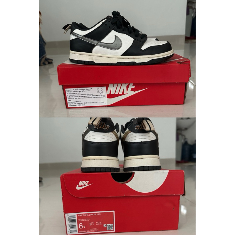 Preloved Nike Dunk Low Off Noir/Summer White Size 38.5 Original PT Nike Indonesia