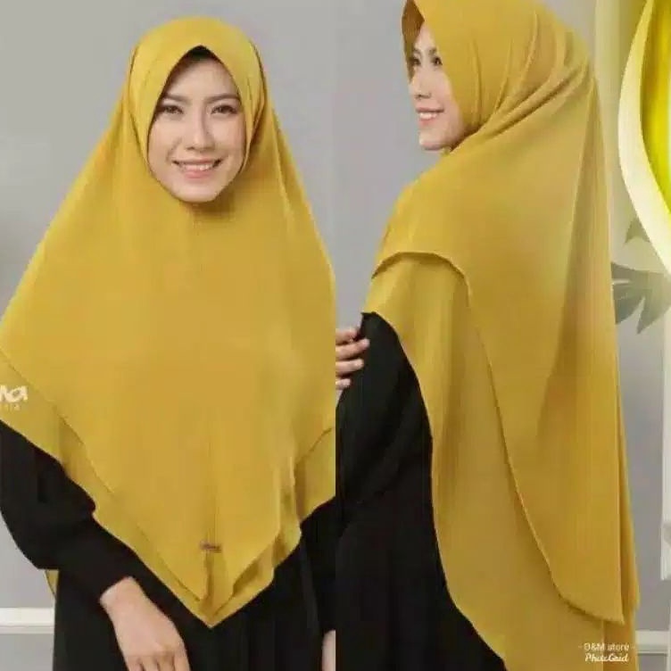 KODE A1I JILBAB CERUTY POLOS ELHASNA