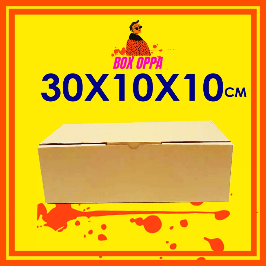 

Kardus Dus uk 30x10x10 cm (ECER) Die Cut Box Kotak Packing Aksesoris Baju Makanan Pizza Hijab Kue