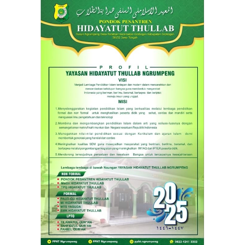 

KALENDER 2025 PPHT DAN AL FITHRAH SEMARANG/ AL KHIDMAH