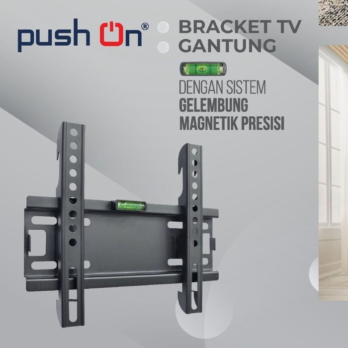 Bracket TV Breket Penopang TV LCD LED Plasma 26-60 Inch 45kg Fleksibel Naik Turun Push On PO-6102