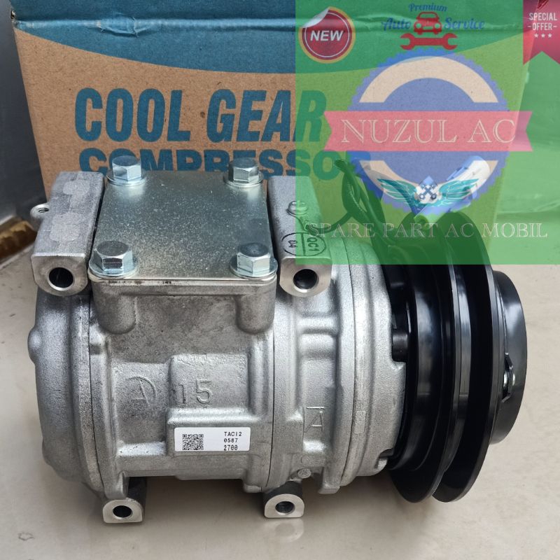 Compresor Kompresor AC MOBIL Mitsubishi Kuda - Denso Coolgear asli