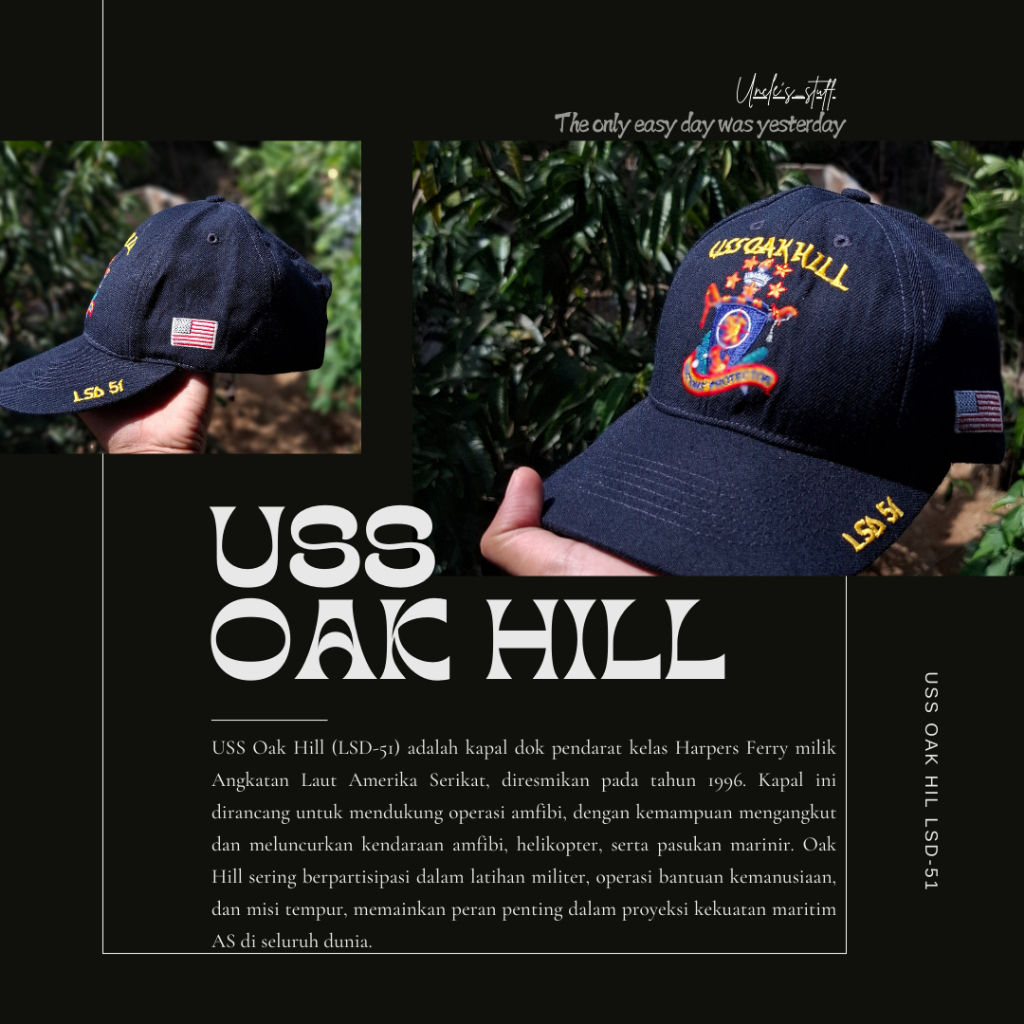 Topi USS OAK HILL LSD-51 Solider