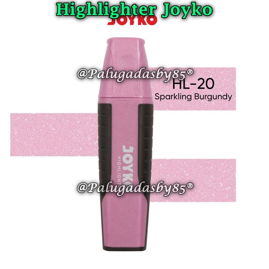 

(1 Biji) GROSIR Highlighter JOYKO HL-20 Sparkling Burgundy Joyko Highlighter Penanda Berwarna HL-20