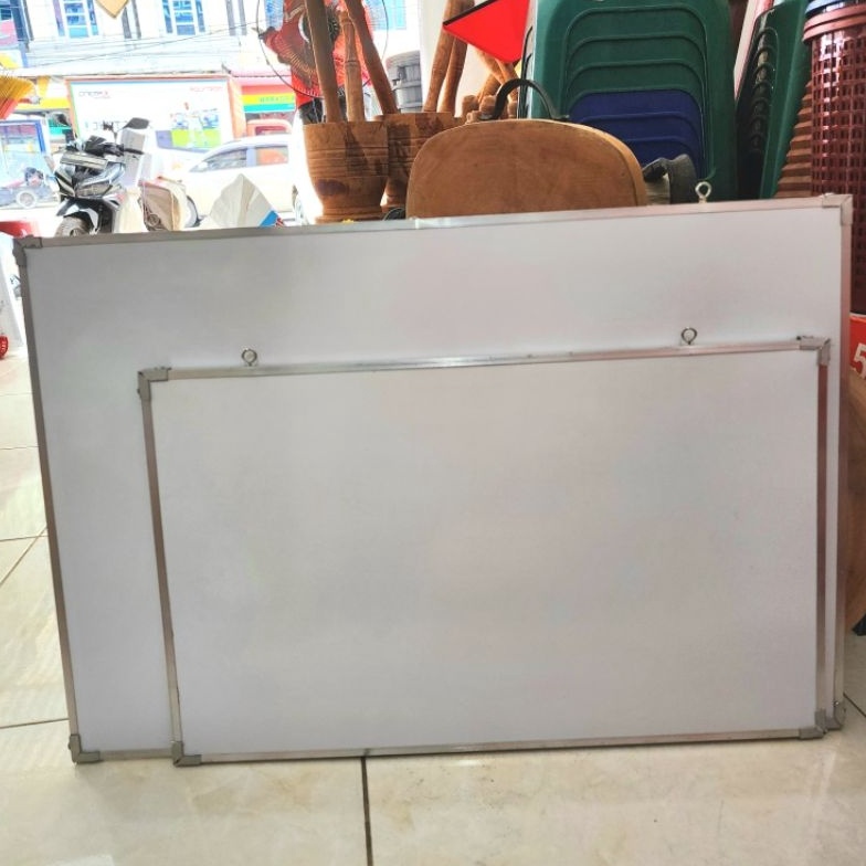 

Papan Tulis Putih Gantung White Board 4x6 3x5 cm Timbal Balik Kapur Multifungsi Dapur Karya Mdn