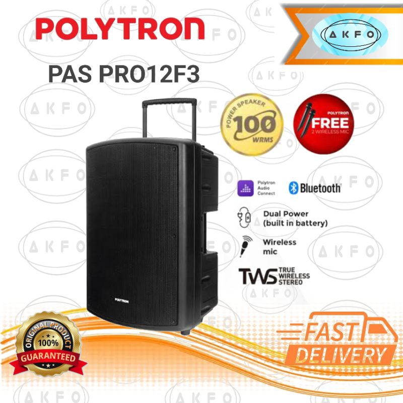 POLYTRON PAS PRO12F3 / PAS PRO / PASPRO12F3 / PAS-PROF12F3 / BLUETOOTH SPEAKER