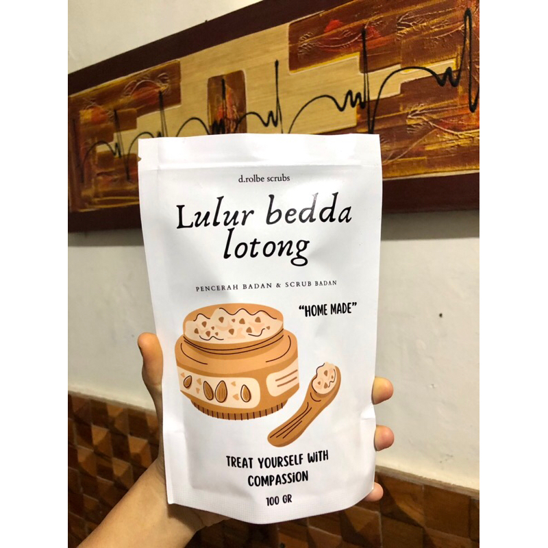 D.ROLBESCRUBS - Lulur Bedda Lotong BUBUK ASLI ORIGINAL 1000%- Lulur Rempah Pemutih Badan - Lulur bed