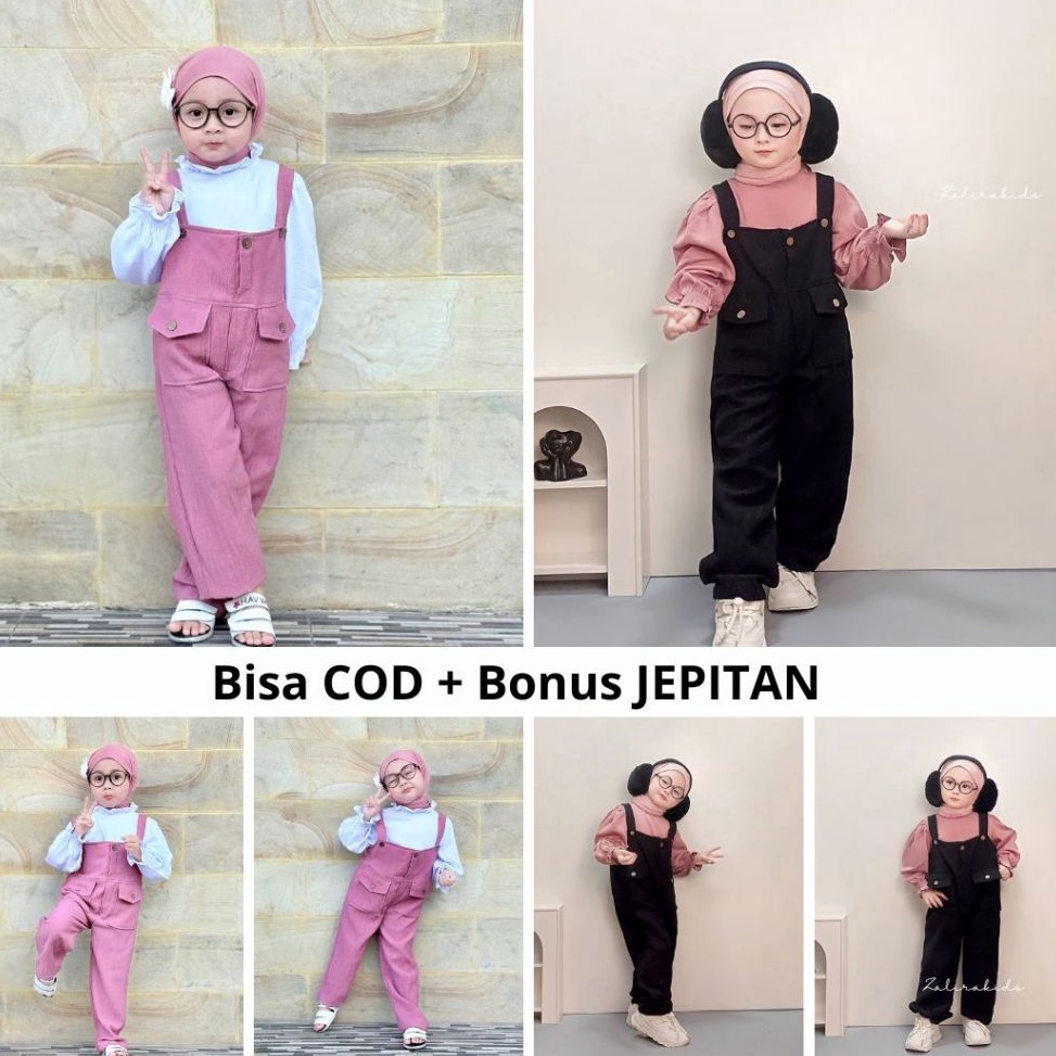KODE U43K Jumper anak perempuan usia 6 bulan  6tahun Baju Kodok anak perempuan usia 1  8 tahun Zalir