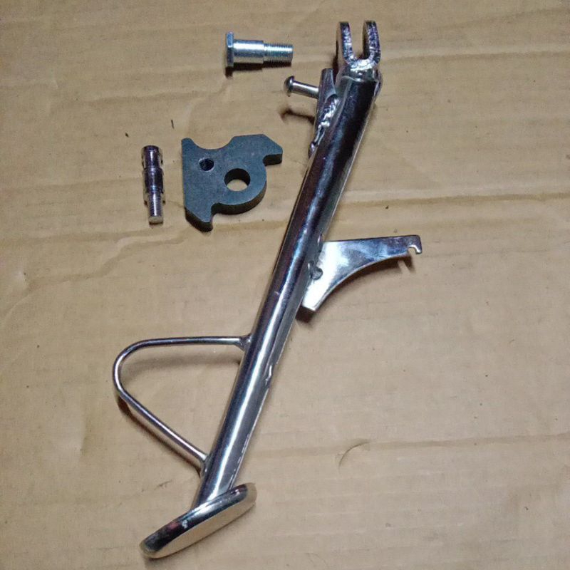 STANDAR SATU JAGRAK SAMPING NINJA FI CHROME  SET DUDUKAN DAN BAUT PNP CB GL MP GL100