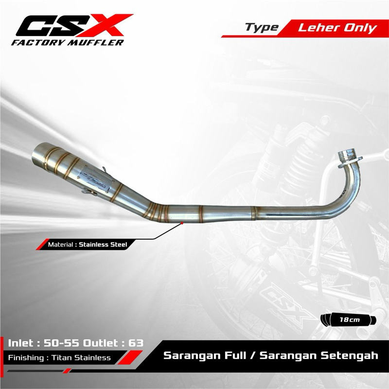 Leher Knalpot Kolong - by CSX factory muffler