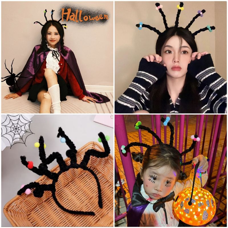 Headband Cosplay Mona The Vampire Bando Halloween Cartoon Anak Wanita Karakter Rambut Kesetrum Lucu