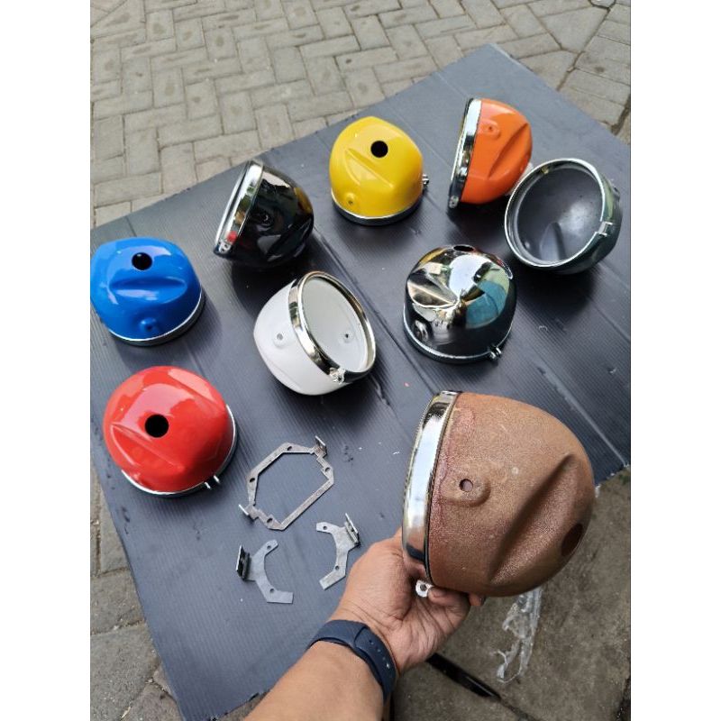 batok cb125 press detail ORI batok lampu depan CB125 press