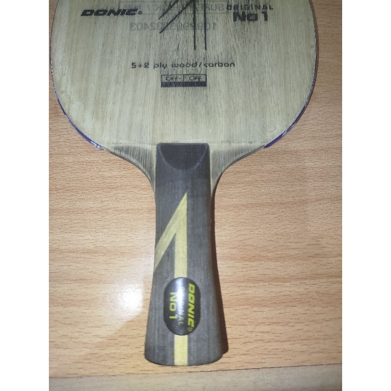 DONIC Original No.1 Carbon FL Handle Bet Pingpong Bet Tenis Meja Kayu Pingpong Donic Ovtcharov