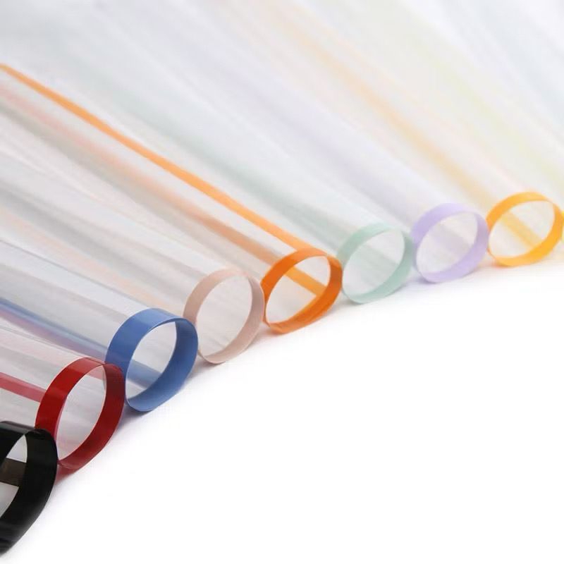 

1pack isi 20lembar/flower wrapping line colour/cellophane waterproof kertas pembungkus bunga