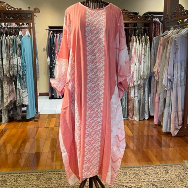Triana Kaftan Dress Gamis  Dian Pelangi ( Original ) Busana Homey Muslim Batik Tiedye Wanita Casual