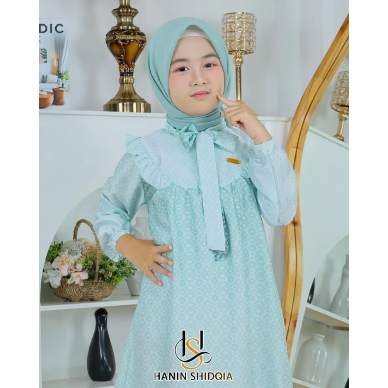 Mahika Dress Anak Monogram Silky Exclusive 4-12 TH