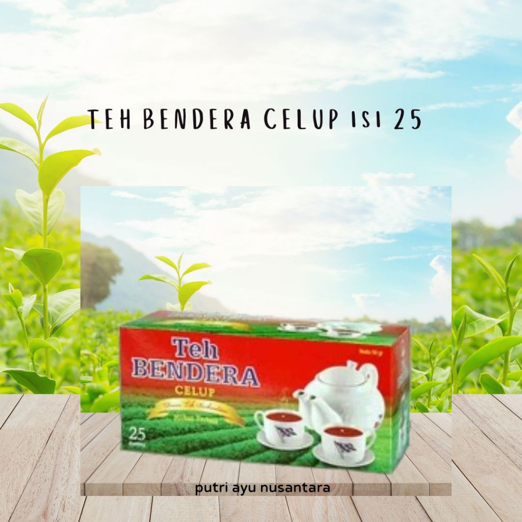 

Teh Bendera Kotak Celup isi 25 Pieces- Teh Original-Teh Melati