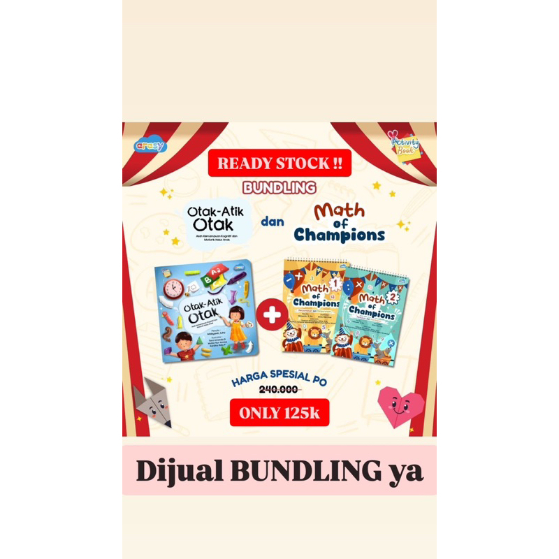 

BUNDLING - BUKU MATH OF CHAMPION & OTAK ATIK OTAK