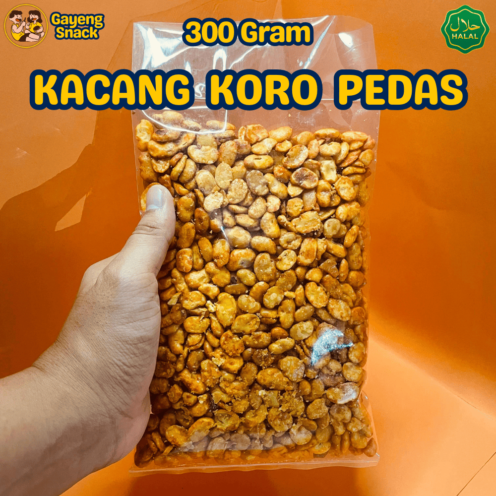 

Kacang Koro Kupas Pedas Premium - Kacang Koro Pedas Balado 300gr