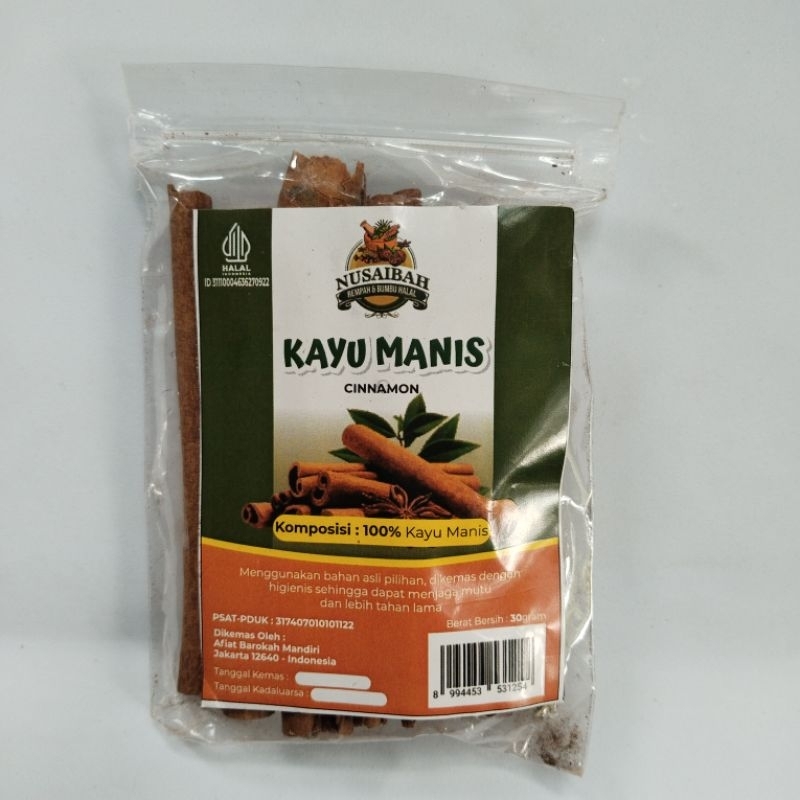 

Kayu Manis 30g Nusaibah