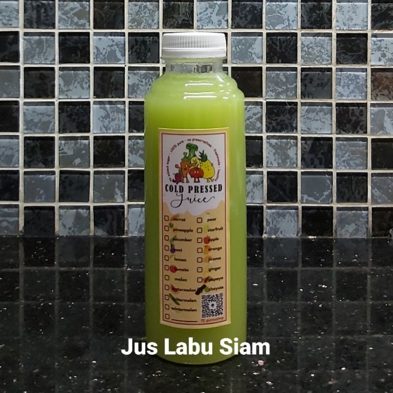 

Jus Labu Siam 500ml COLD PRESSED 100% pure
