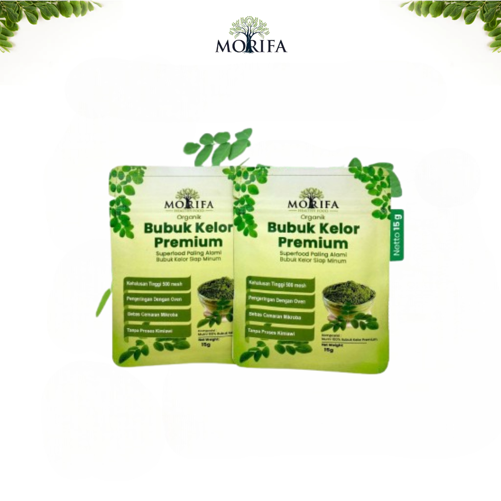 

MORIFA Serbuk Kelor Murni Bubuk Kelor Tepung Kelor 15gram