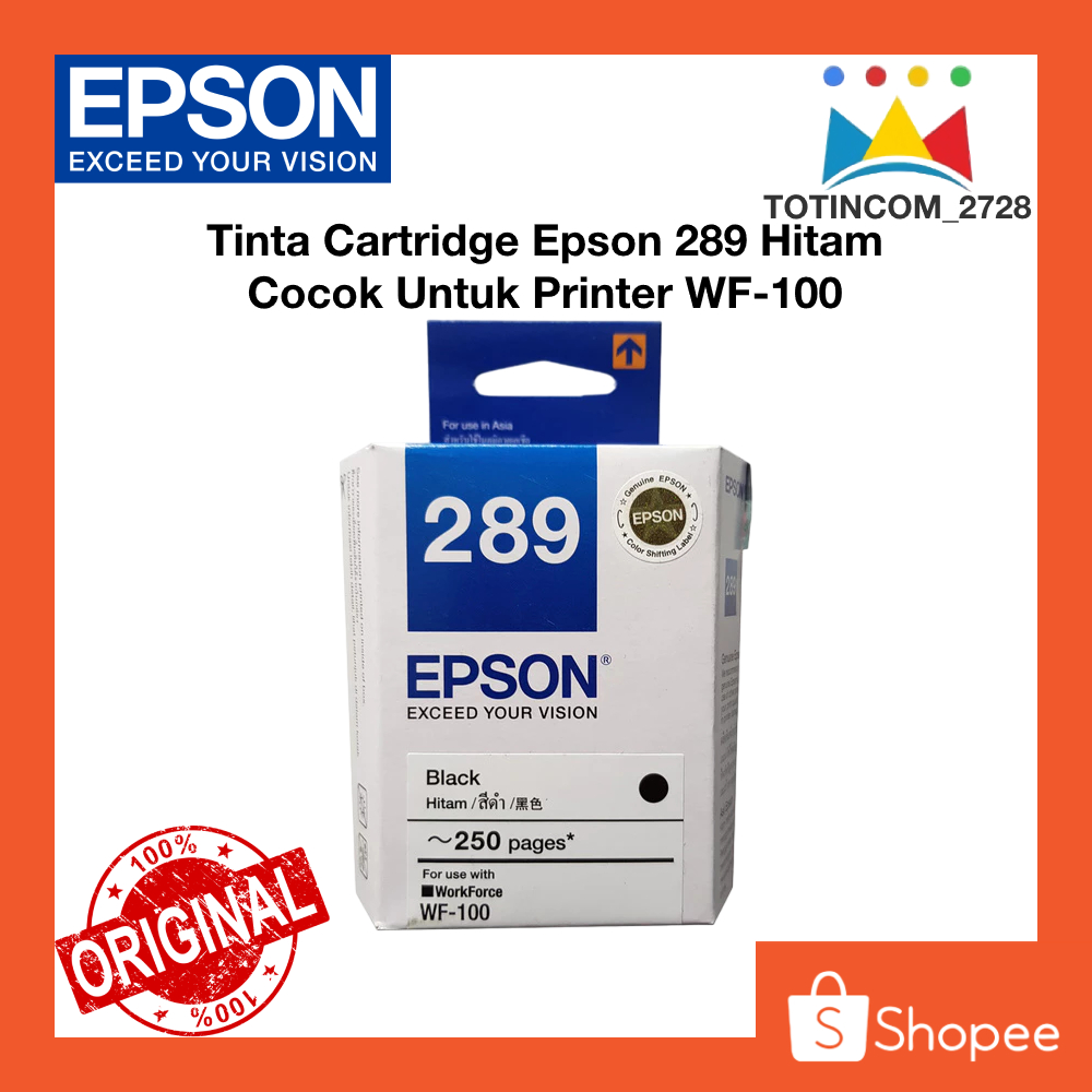 TINTA EPSON 289 BLACK / CARTRIDGE EPSON 289 BLACK PRINTER WF100