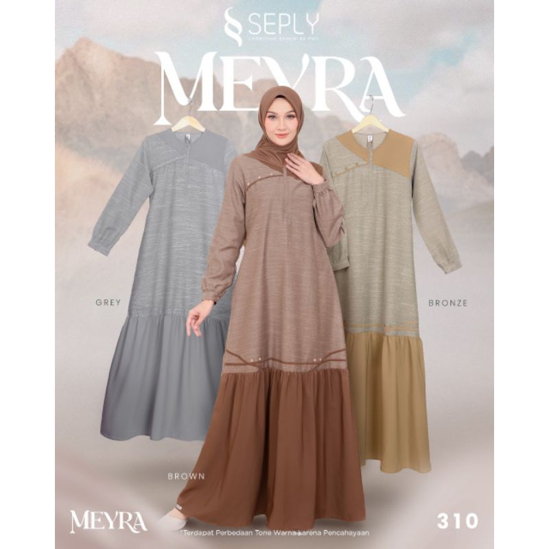 Seply Gamis Meyra 310 |Gamis Daily Kekinian | Gamis Remaja |