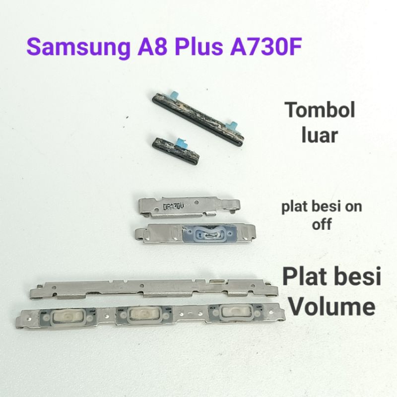 Plat besi dudukan fleksibel on off / volume Samsung A8 plus A730 A730F Ori Copotan