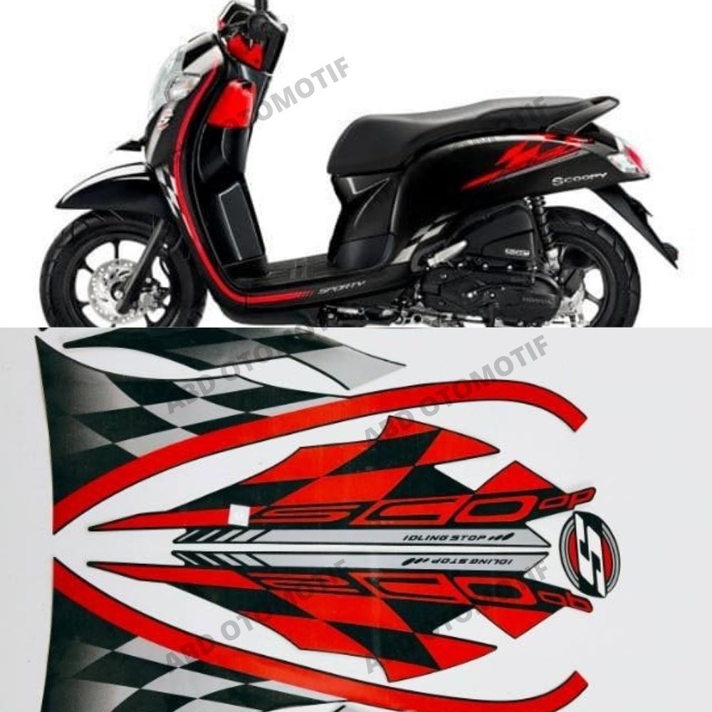 striping lis motor honda scoopy 2018