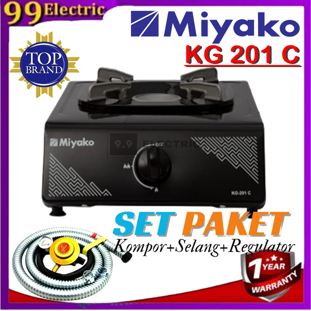 [COD] KOMPOR GAS 1 TUNGKU MIYAKO KG 201 C / KOMPOR 1 TUNGKU / KOMPOR SATU TUNGKU / KOMPOR MURAH PROM
