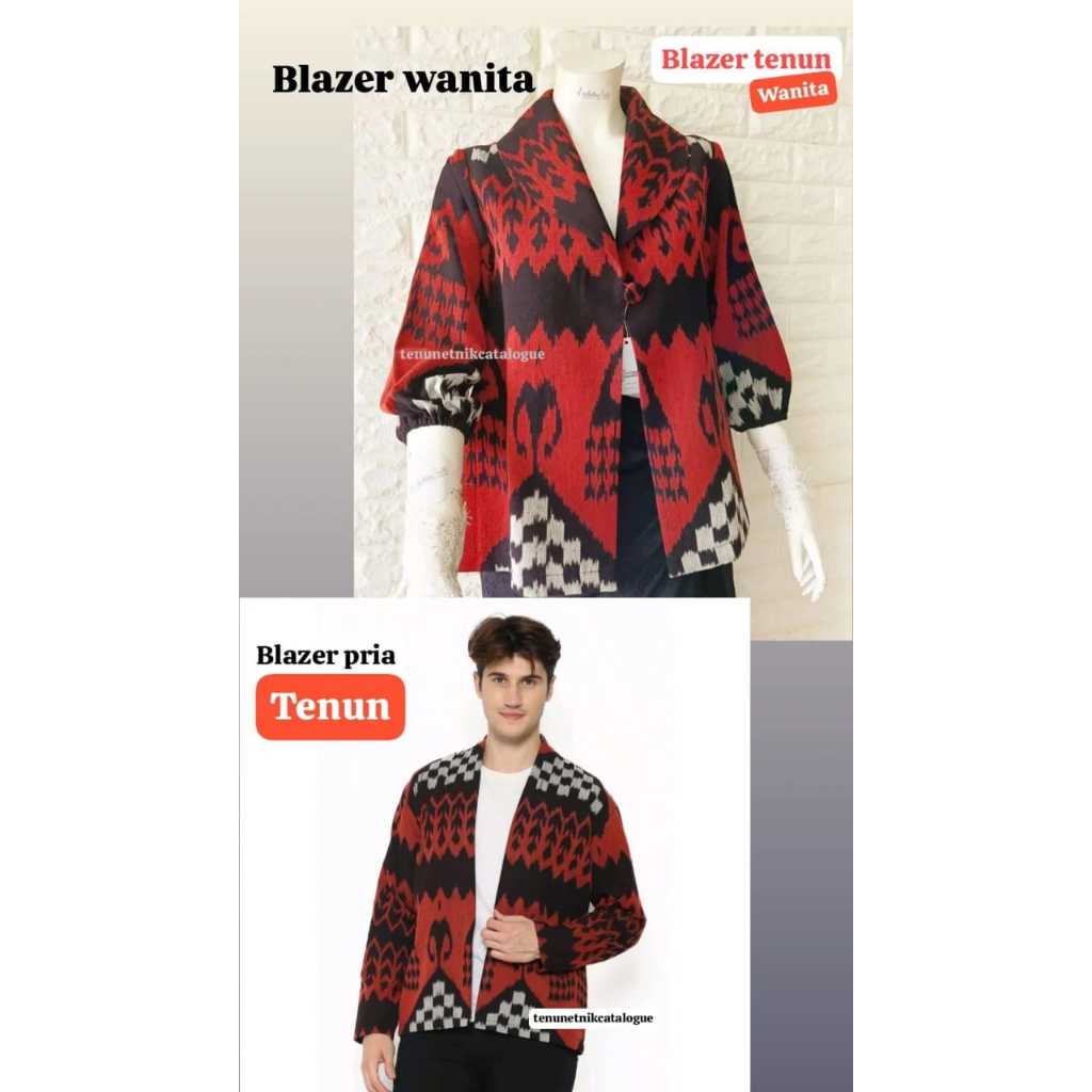 BLAZER WANITA DAN BLAZER PRIA TENUN CLASS PREMIUM
