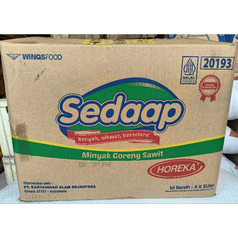 

Minyak Sawit Sedap 5L kemasan dus