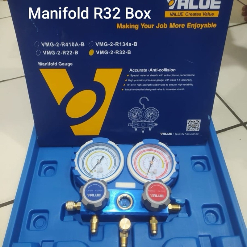 Manifold double value VMG-2-R32-B | manifold ac r32