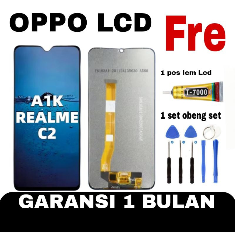 ( ORIGINAL ) LCD OPPO A1K / REALME C2 / ORIGINAL FULLSET TOUCHSCREEN ASLI LAYAR HP ORIGINAL 100%