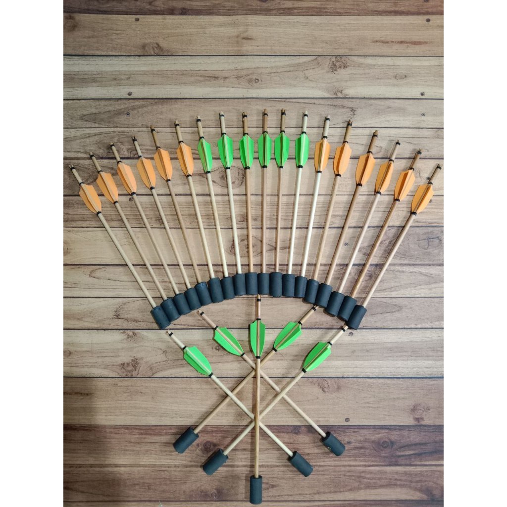 Baby Arrow Anak (6 pcs) | Arrow Ramin/Spruce 41-42 cm Olahraga Panahan Tradisional