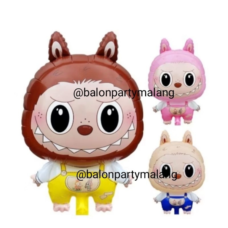 [Balon Party Malang] Balon Foil Karakter Boneka Labubu Tanggung