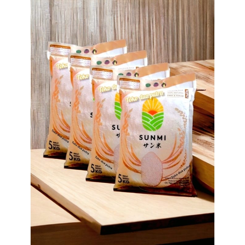 

Beras Sunmi 5 Kg X 4 bungkus ( beras restoran ala jepang ) pandan wangi extra 15%
