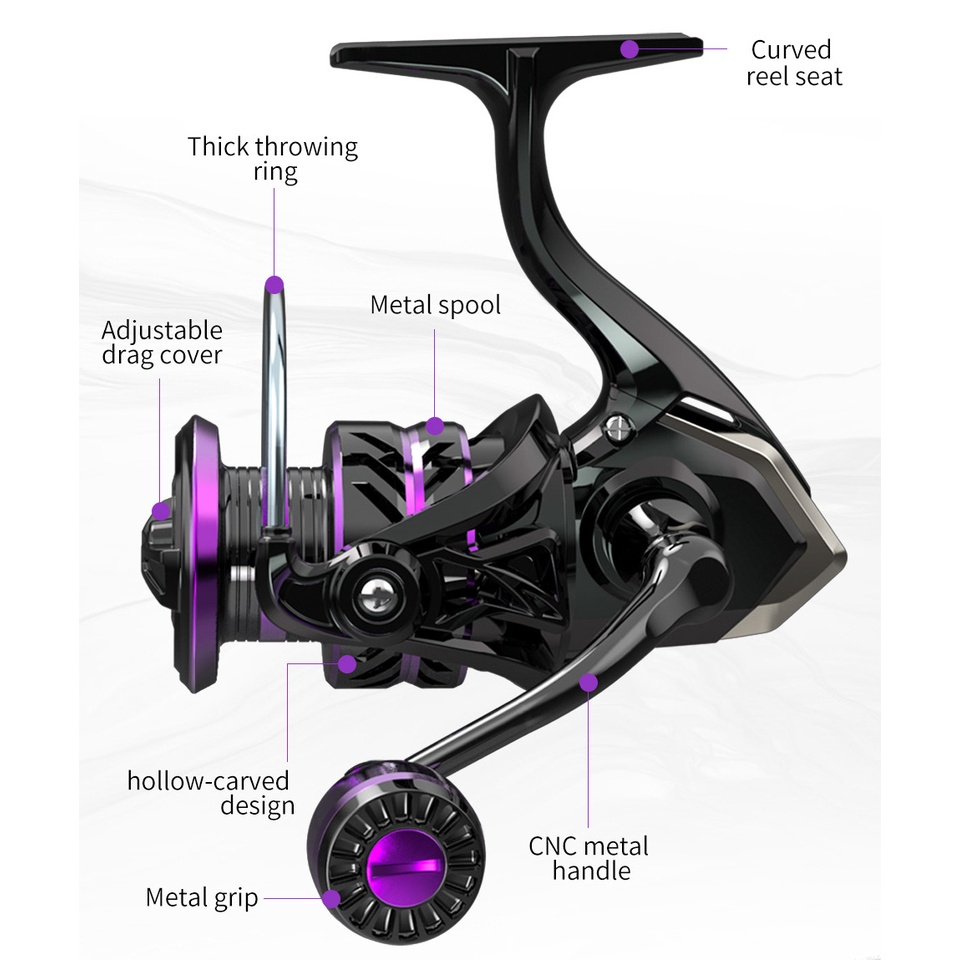 Promo Daiwa Fishing Reel Hp500-7000 Series Reel Pancing Power Handle Reel Spinning Saltwater Reel