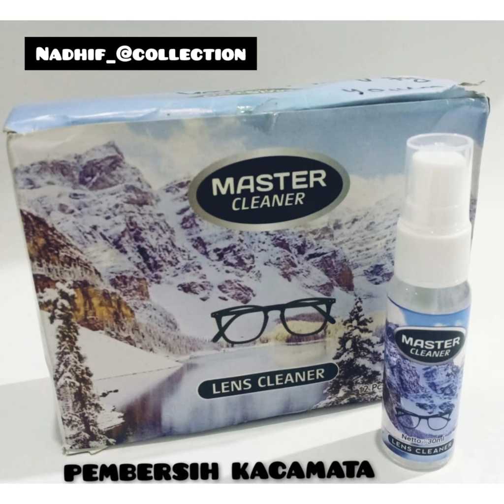 Nadhif_@collection- Cairan Pembersih Kacamata/Layar Smartphone Harga Pcs dan Box (1 box) Lebih Murah
