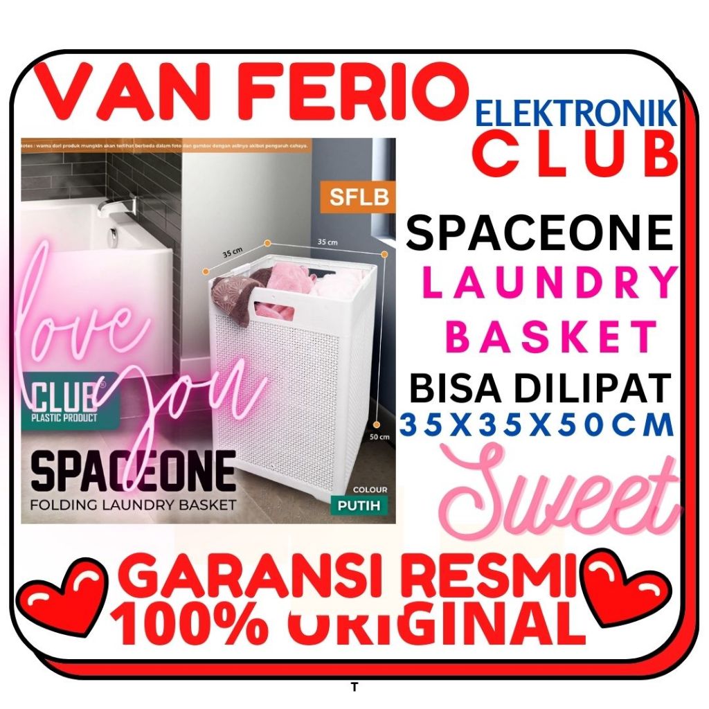 FnLe CLUB KERANJANG BAJU LAUNDRY BASKET MOTIF ROTAN CLUB CRB800 / CRB 800