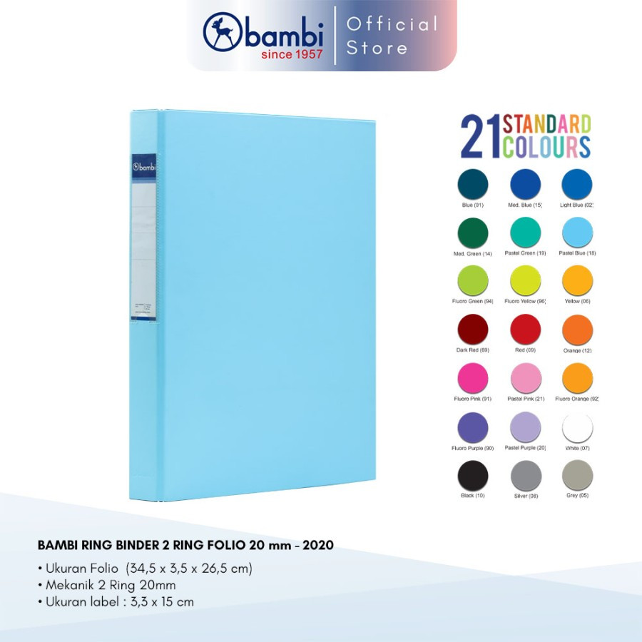 

Bambi D-Type 2 Ring Binder FC - 2020