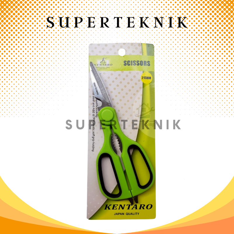 

Gunting Serbaguna 8.5 Inch 215 mm Kentaro / Gunting Scissor 215mm Stainless Steel Pp Handle Tajam / Gunting Serbaguna Stainlesteel Type 215 ( Anti Karat ) Kentaro Japan quality