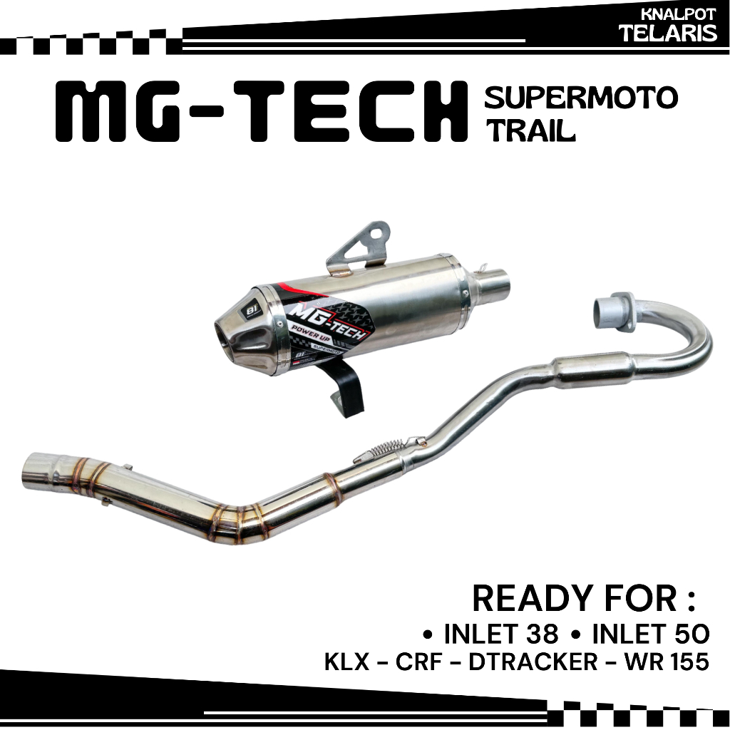 Knalpot Kenalpot Muffler RV1 N4 Shorty T3 MG TECH KLX 150 BIGFOOTF DTRACKER New CRF 150 L CRF 150L